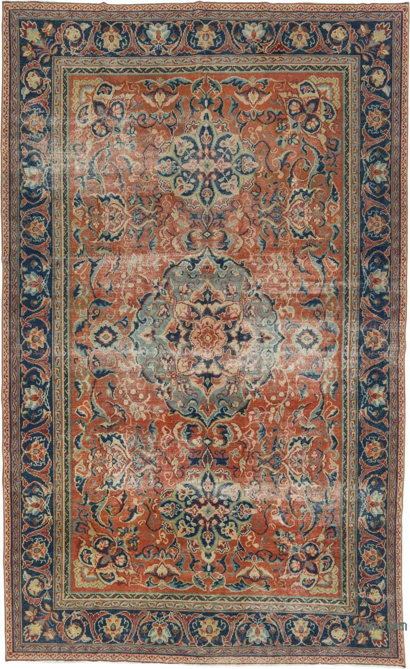 El Dokuma Vintage Halı - 242 cm x 387 cm - K0085404