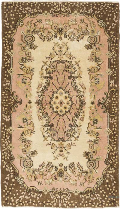 Alfombra Vintage Turca Anudada a Mano - 120 cm x 206 cm