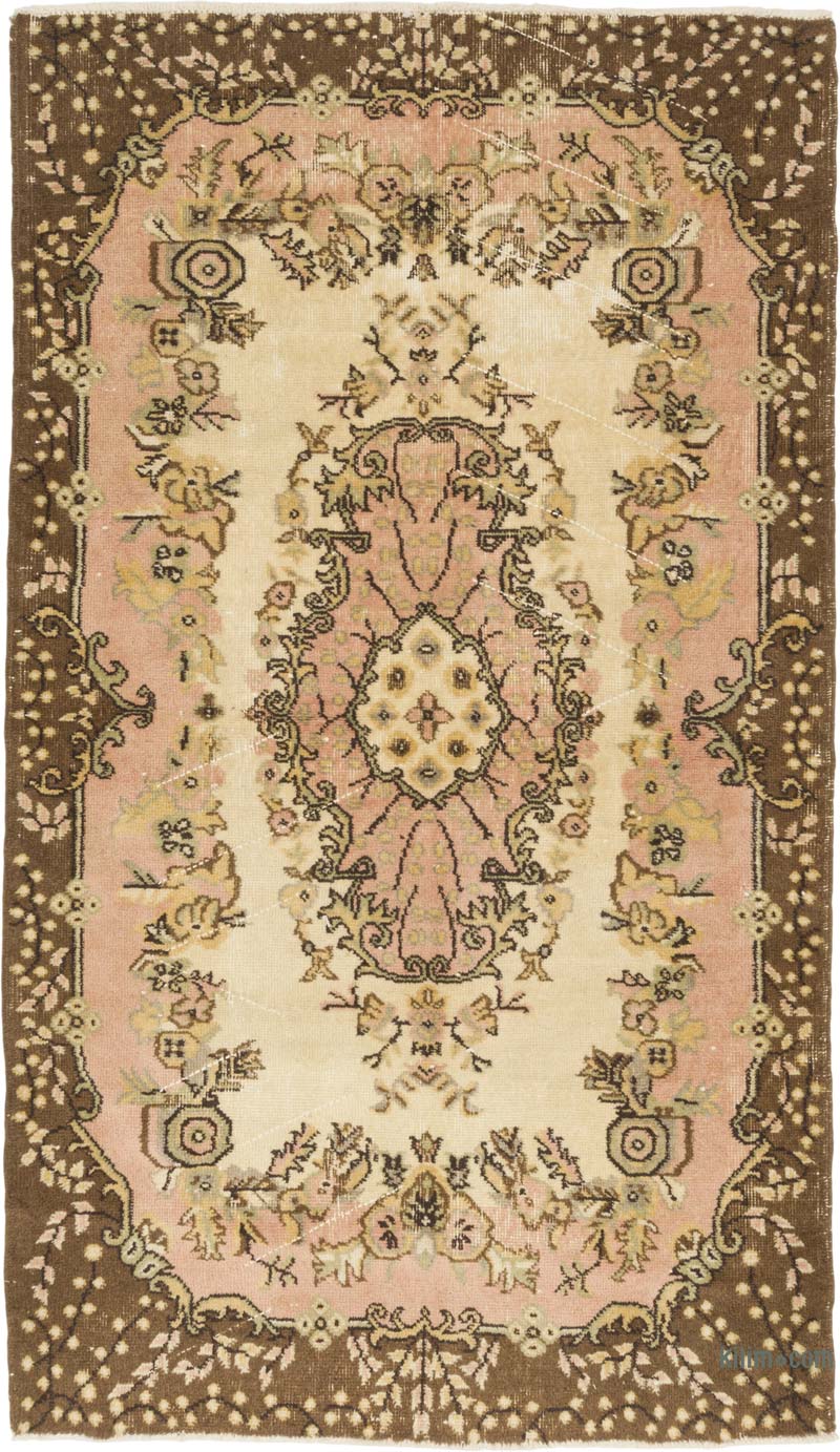 Vintage Turkish Hand-Knotted Rug - 3' 11" x 6' 9" (47" x 81") - K0085406