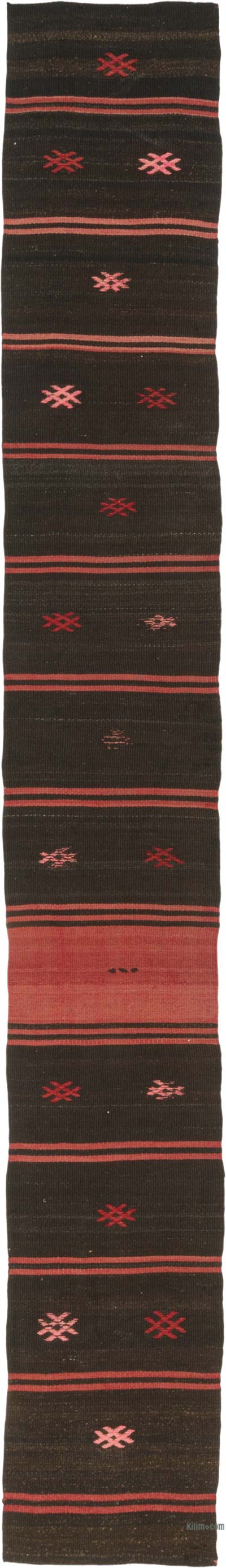 Vintage Anadolu Kilim Yolluk - 57 cm x 406 cm