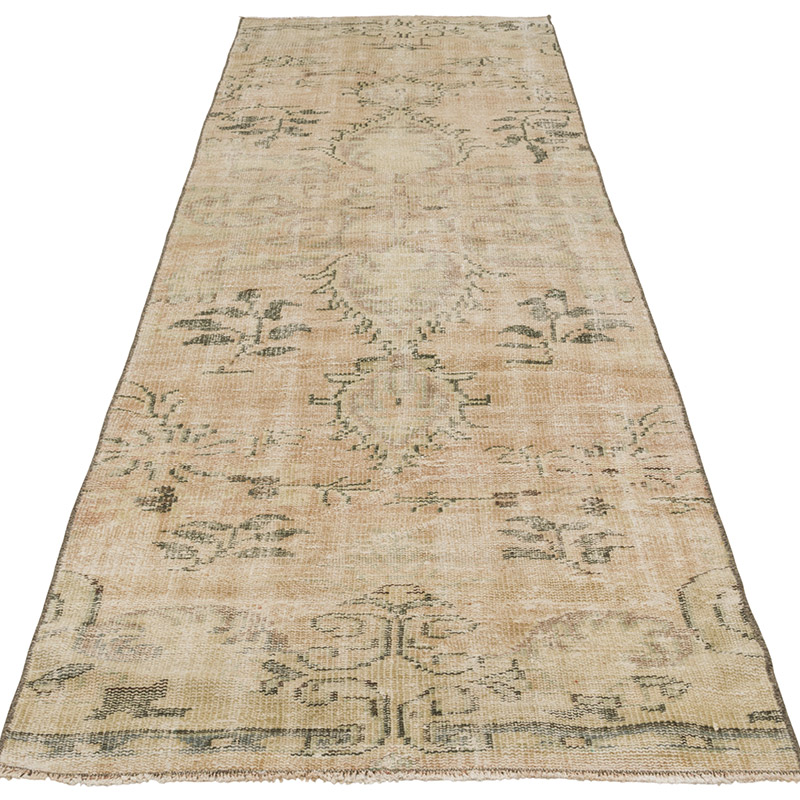 Pasillo Vintage Turco Anudado a Mano - 88 cm x 295 cm - K0085409