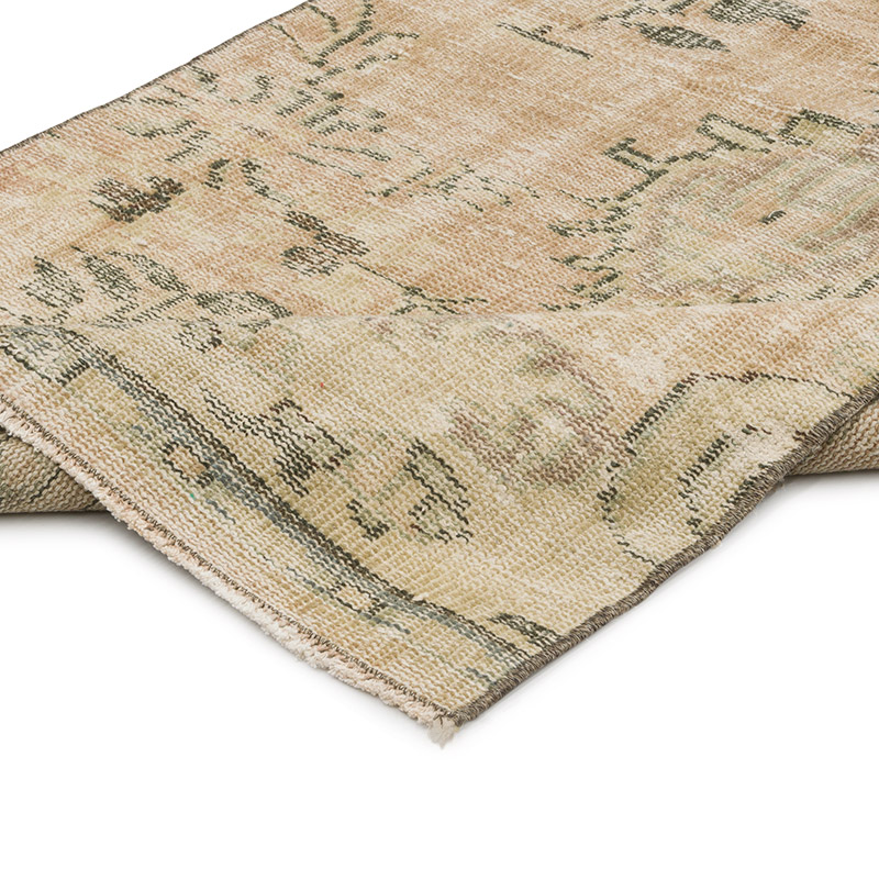 Pasillo Vintage Turco Anudado a Mano - 88 cm x 295 cm - K0085409