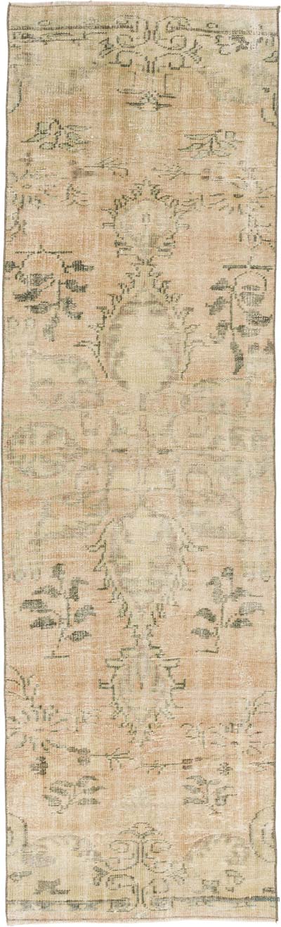 Pasillo Vintage Turco Anudado a Mano - 88 cm x 295 cm