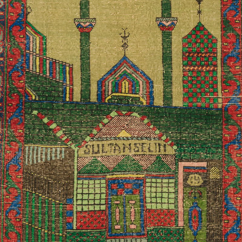 El Dokuma Vintage Halı - 97 cm x 160 cm - K0085412