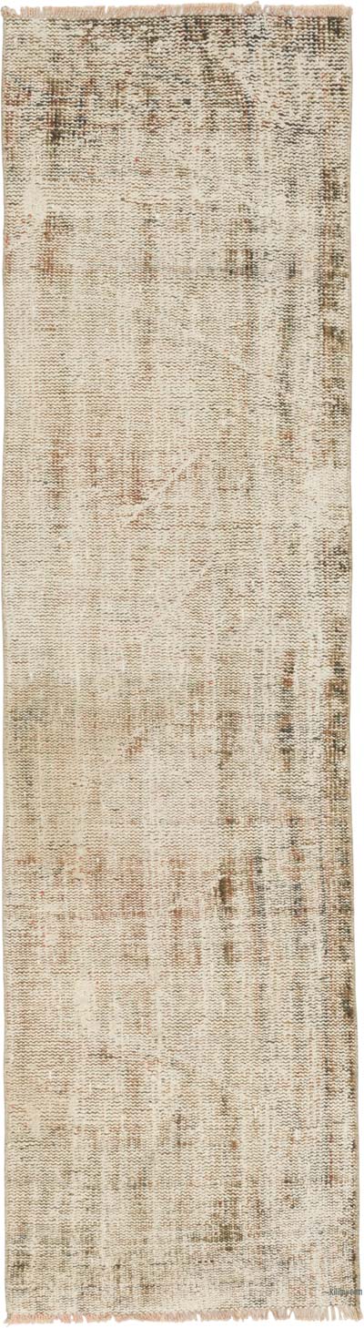 Vintage Turkish Hand-Knotted Runner - 2'  x 7' 3" (24" x 87")