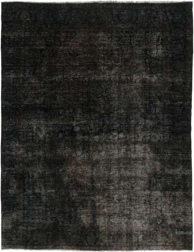 Over-dyed Vintage Hand-Knotted Oriental Rug - 9' 5" x 12' 2" (113" x 146")
