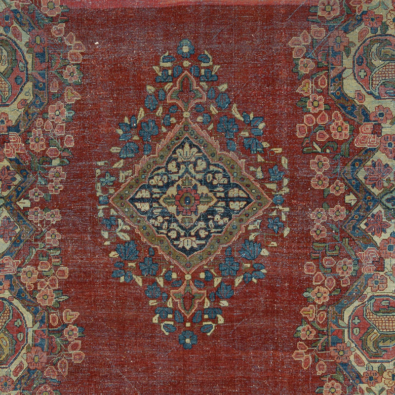 Vintage Hand-Knotted Oriental Rug - 10' 2" x 13' 7" (122" x 163") - K0085420