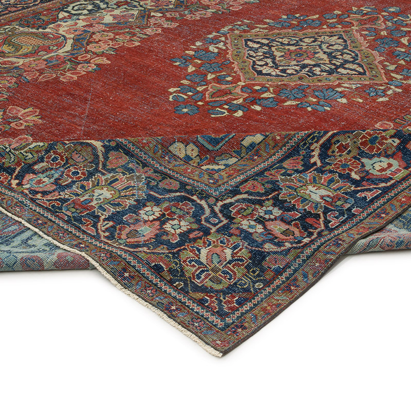 Vintage Hand-Knotted Oriental Rug - 10' 2" x 13' 7" (122" x 163") - K0085420