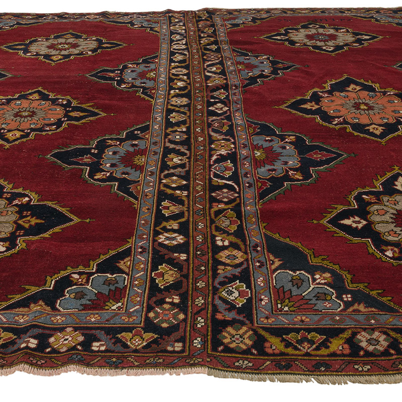 Alfombra Vintage Turca Anudada a Mano - 300 cm x 318 cm - K0085421