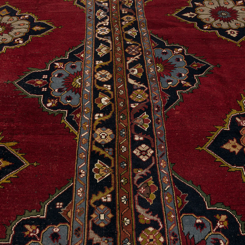 Alfombra Vintage Turca Anudada a Mano - 300 cm x 318 cm - K0085421
