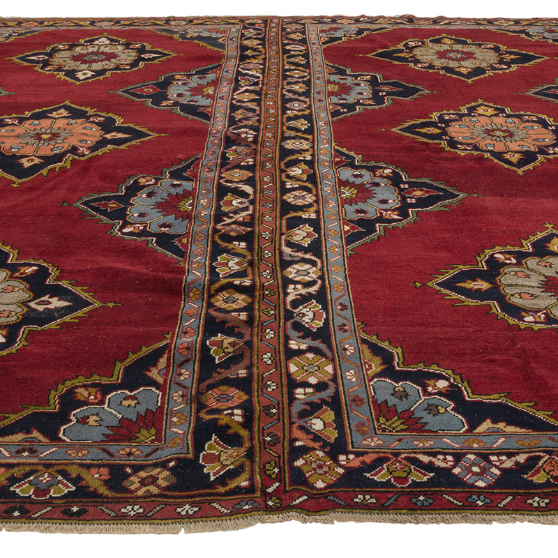 Alfombra Vintage Turca Anudada a Mano - 300 cm x 318 cm - K0085421