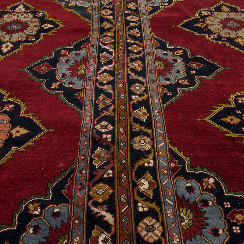 Alfombra Vintage Turca Anudada a Mano - 300 cm x 318 cm - K0085421