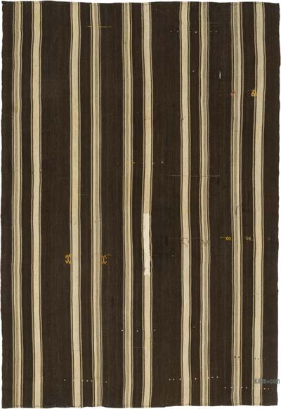 Vintage Anatolian Kilim Rug - 6' 3" x 9' 1" (75" x 109")