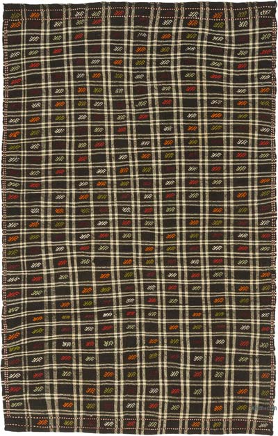 Vintage Anatolian Jijim Rug - 6' 3" x 9' 11" (75" x 119")