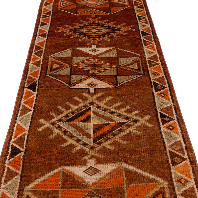Vintage Tribal Runner Rug - 2' 11" x 13' 7" (35" x 163") - K0085487