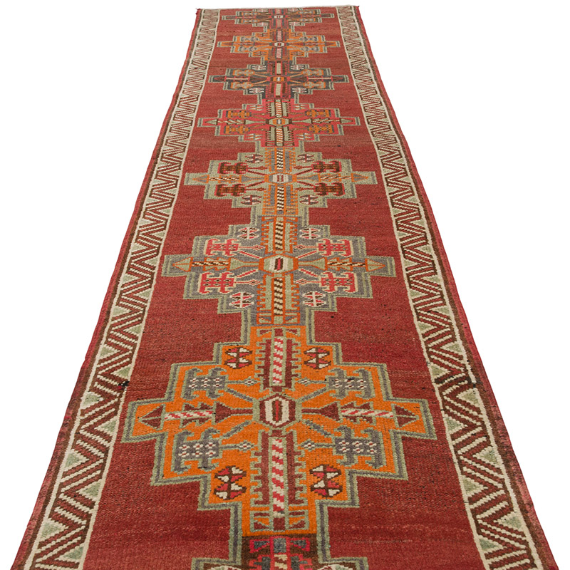 Vintage Anadolu Yolluk - 88 cm x 422 cm - K0085488