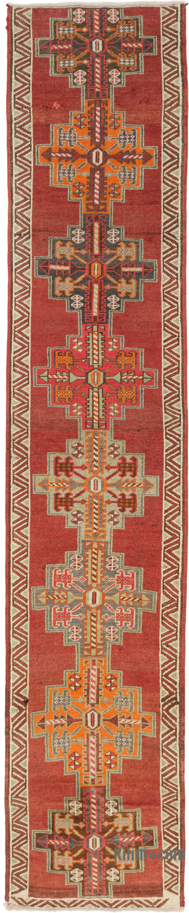 Vintage Anadolu Yolluk - 88 cm x 422 cm - K0085488