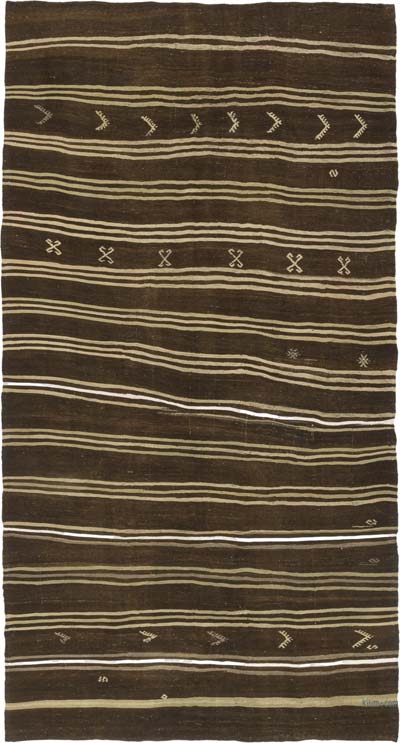 Vintage Anatolian Kilim Rug - 6' 6" x 12'  (78" x 144")