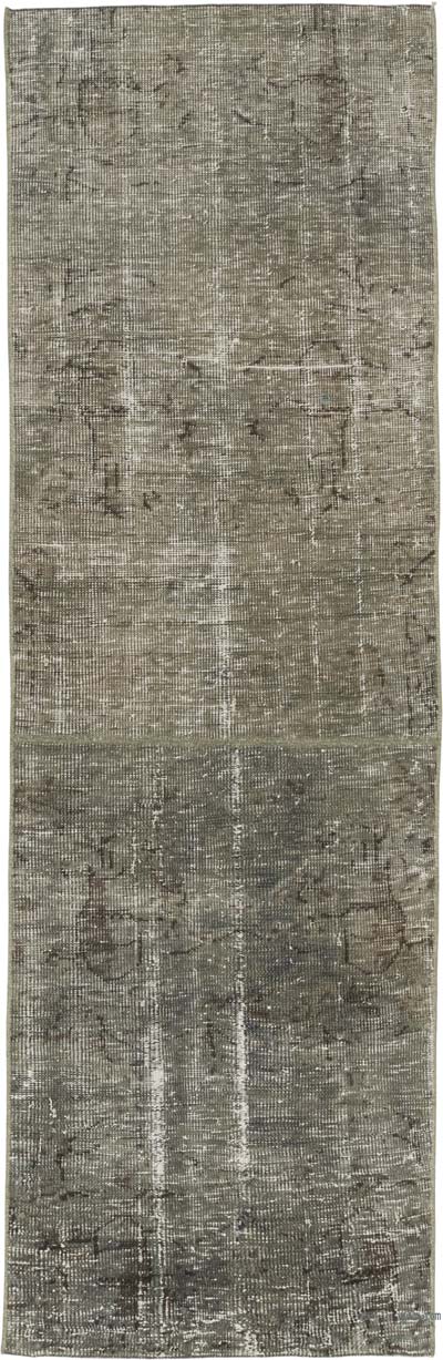 Over-dyed Vintage Hand-Knotted Turkish Runner - 2' 5" x 7' 6" (29" x 90")