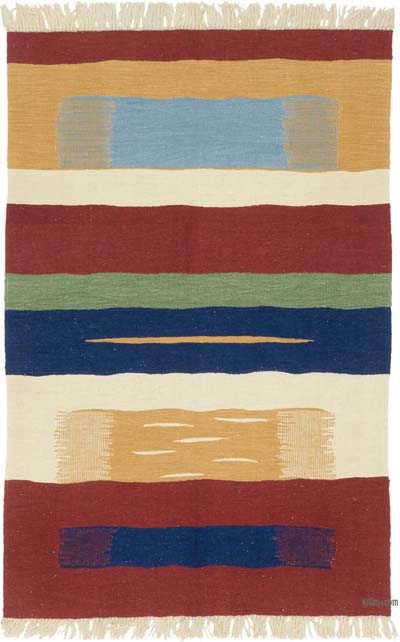 Yeni Kök Boya El Dokuma Kilim - 124 cm x 189 cm