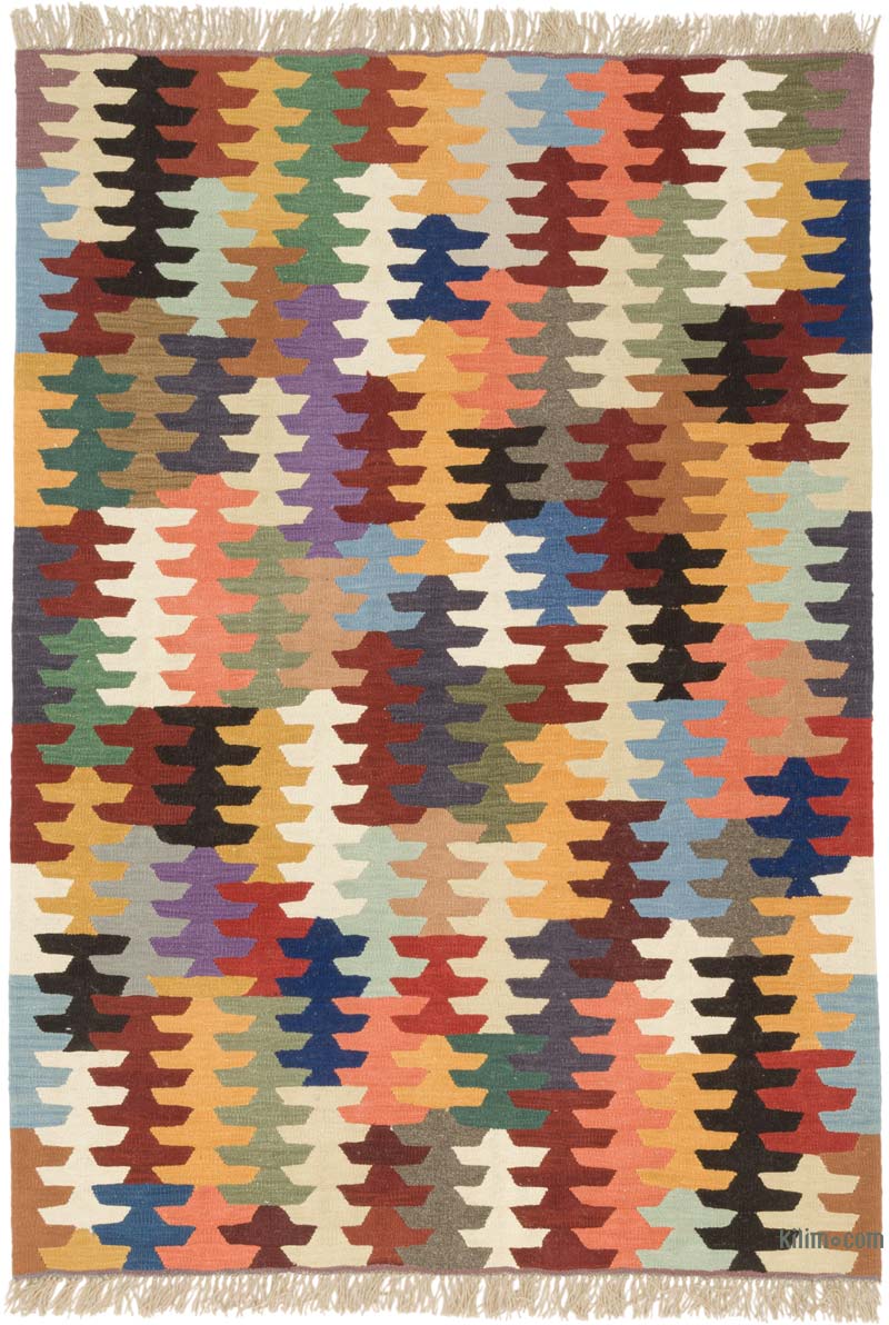 Yeni Kök Boya El Dokuma Kilim - 155 cm x 220 cm - K0085518