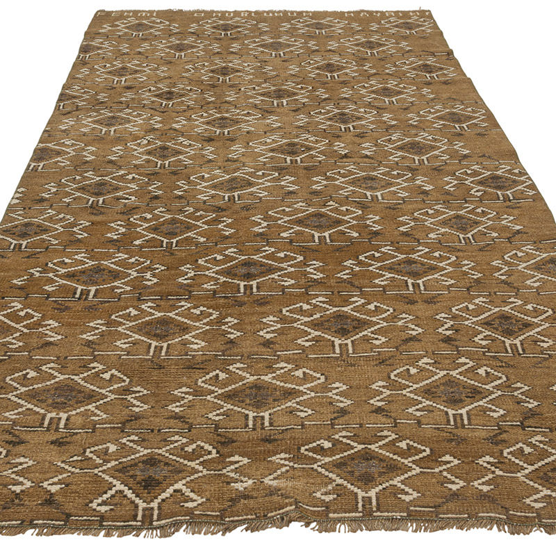 Alfombra Vintage Turca Anudada a Mano - 126 cm x 238 cm - K0085521