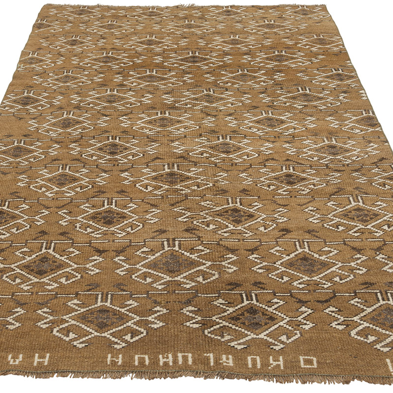 Alfombra Vintage Turca Anudada a Mano - 126 cm x 238 cm - K0085521