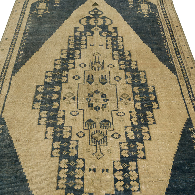 Vintage Turkish Hand-Knotted Rug - 4' 3" x 13' 1" (51" x 157") - K0085525
