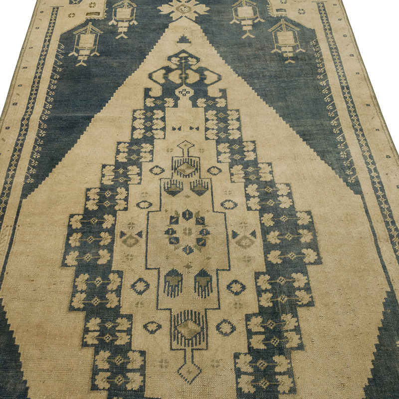 Vintage Turkish Hand-Knotted Rug - 4' 3" x 13' 1" (51" x 157") - K0085525