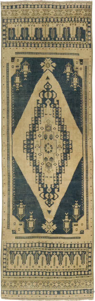 Vintage Turkish Hand-Knotted Rug - 4' 3" x 13' 1" (51" x 157")
