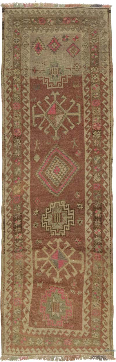 Vintage Anadolu Yolluk - 114 cm x 346 cm