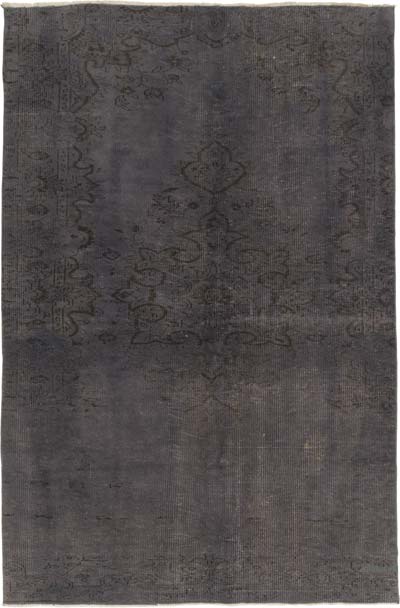 Over-dyed Vintage Hand-Knotted Turkish Rug - 5' 6" x 8' 4" (66" x 100")