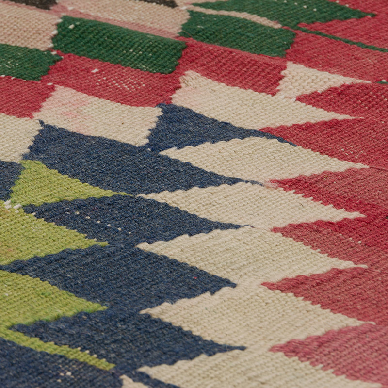Vintage Turkish Kilim Rug - 4' 1" x 7' 10" (49" x 94") - K0085528