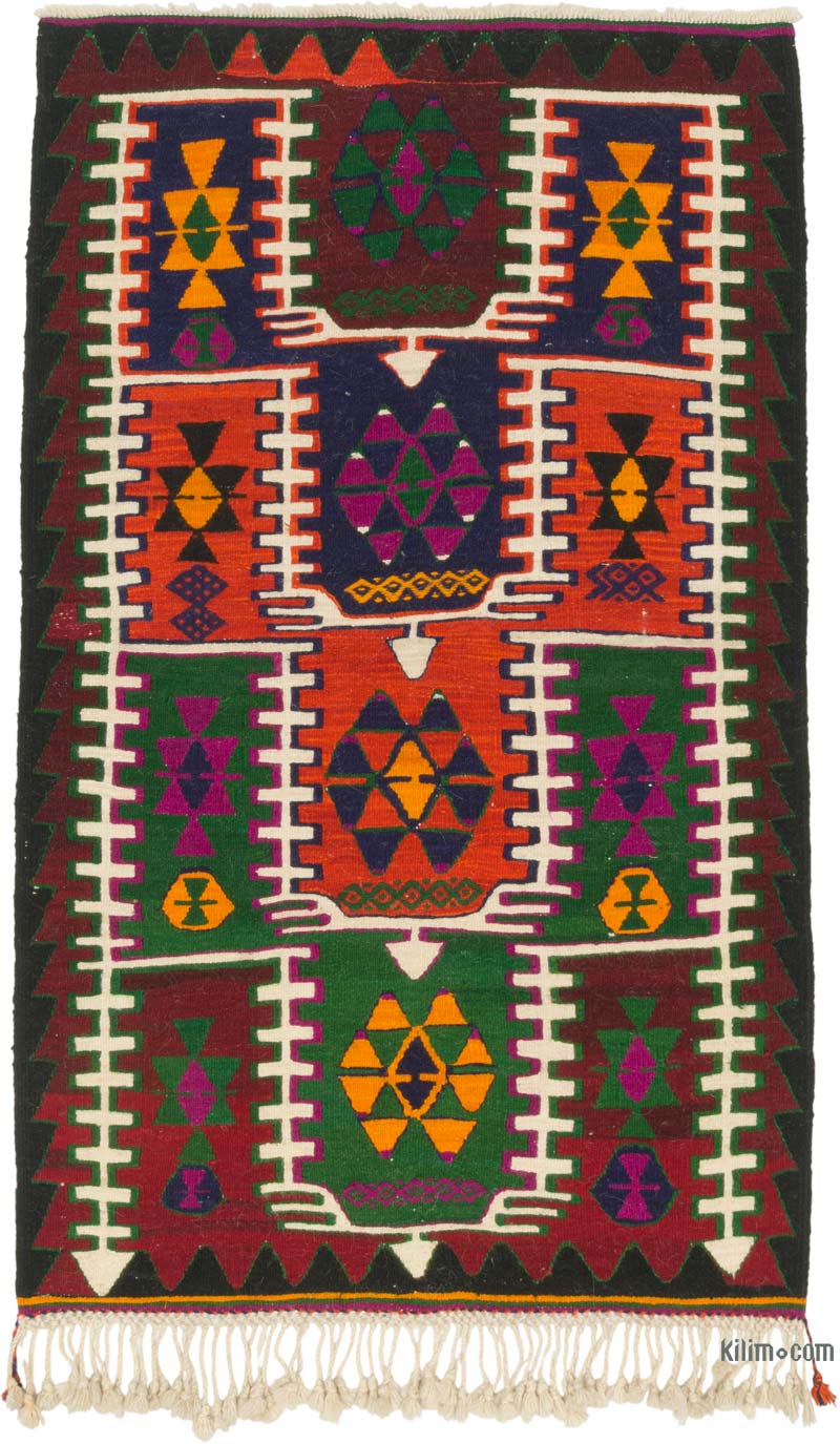 Alfombra Vintage Kilim Turca - 96 cm x 160 cm - K0085530
