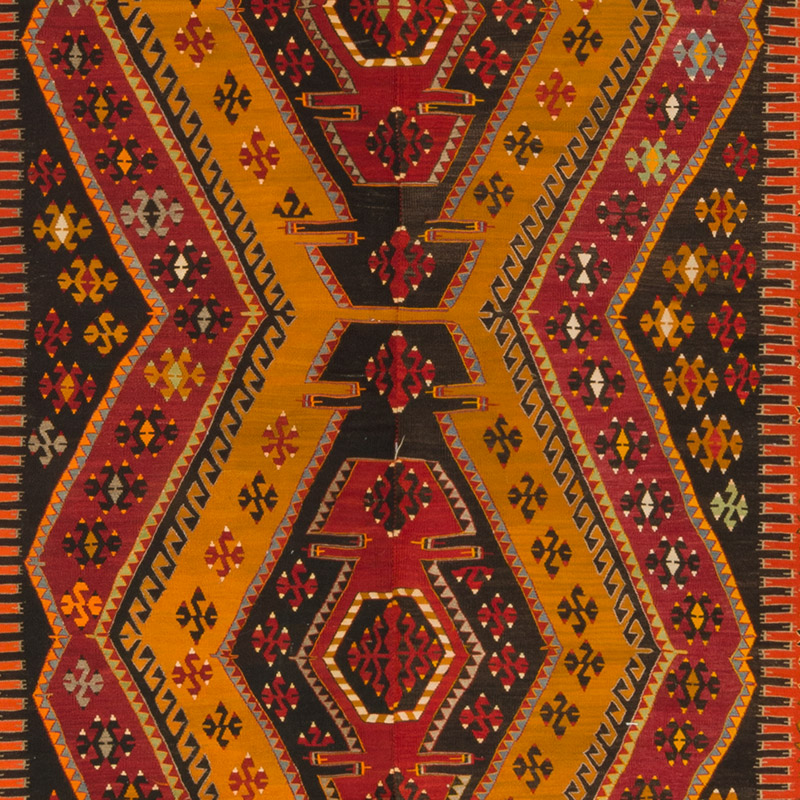 Vintage Malatya Kilim Rug - 6'  x 16' 1" (72" x 193") - K0085533