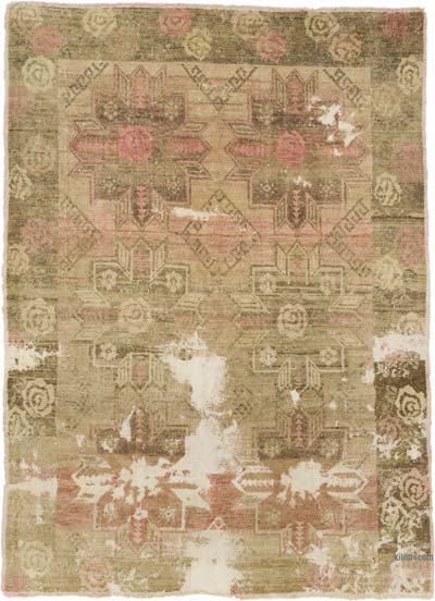 Vintage Turkish Hand-Knotted Rug - 6' 7" x 8' 11" (79" x 107")
