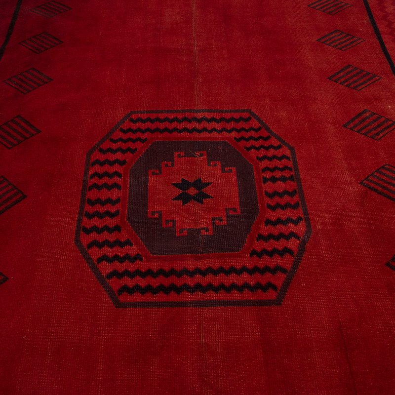 Alfombra Turca Vintage Sobre-teñida - 170 cm x 278 cm - K0085539