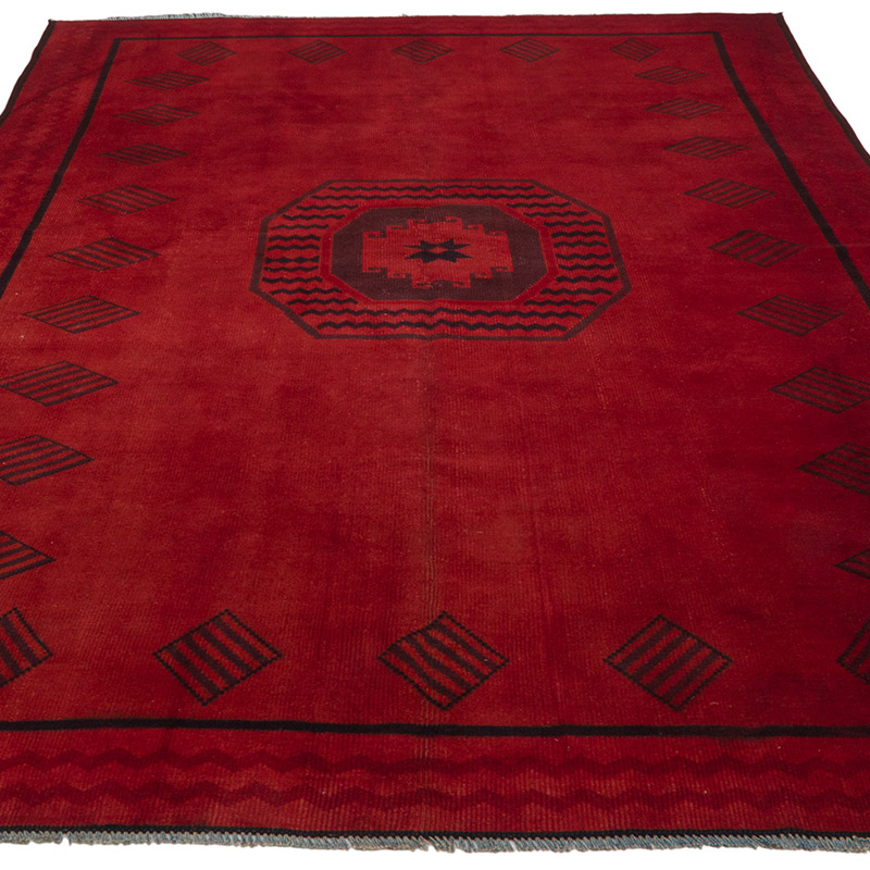 Alfombra Turca Vintage Sobre-teñida - 170 cm x 278 cm - K0085539