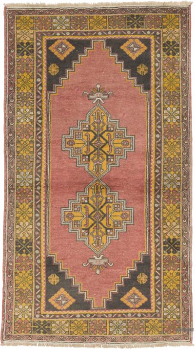 Alfombra Vintage Turca Anudada a Mano - 120 cm x 210 cm