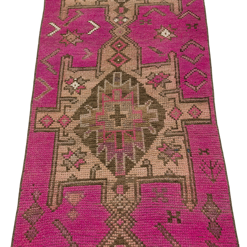 El Dokuma Vintage Halı - 66 cm x 336 cm - K0085541