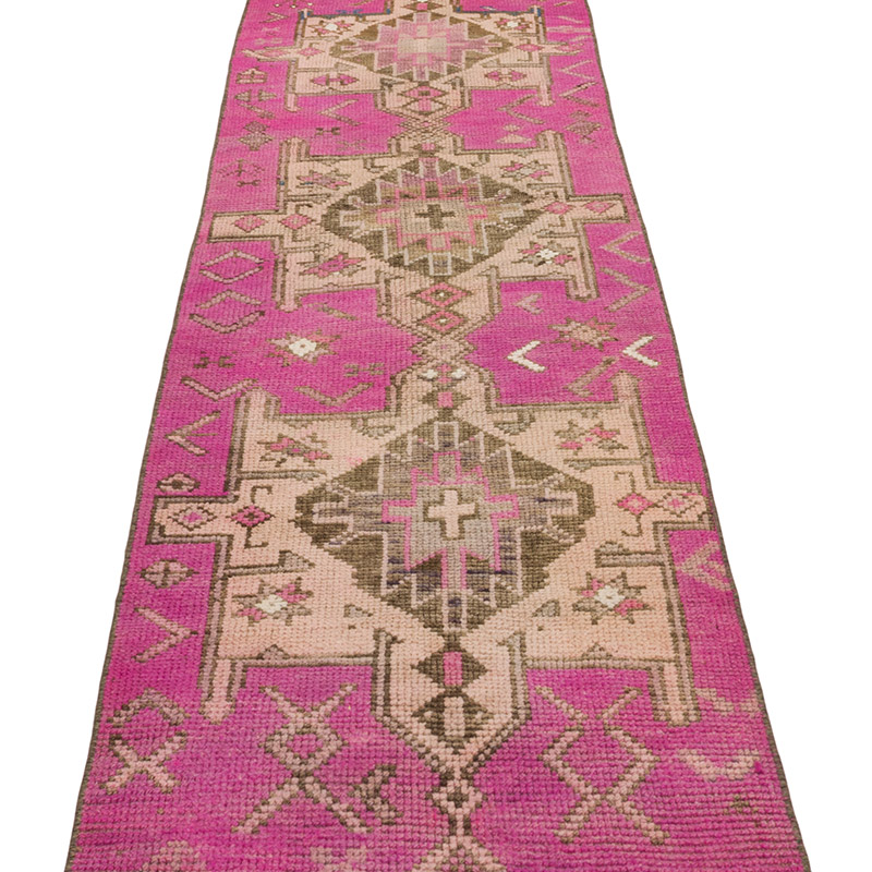 El Dokuma Vintage Halı - 66 cm x 336 cm - K0085541