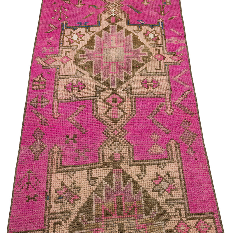 El Dokuma Vintage Halı - 66 cm x 336 cm - K0085541