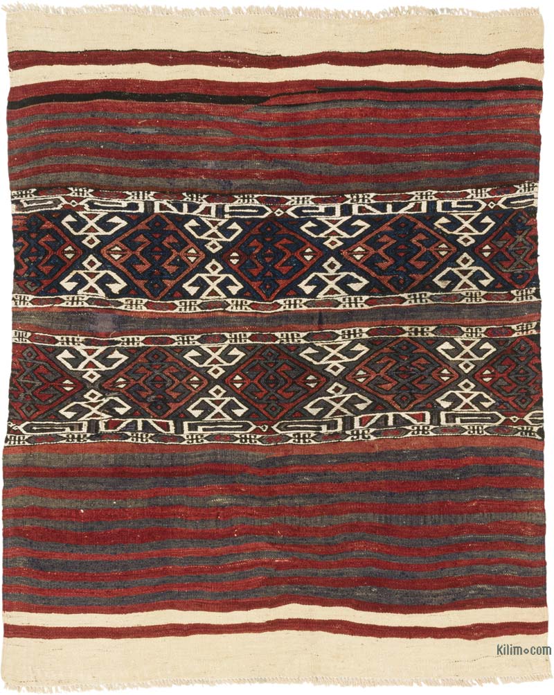 Vintage Malatya Kilimi - 127 cm x 155 cm - K0085544