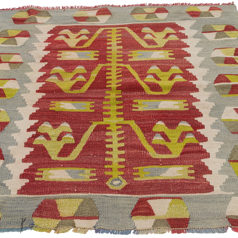 Vintage Esme Kilim Rug - 2' 11" x 3' 7" (35" x 43") - K0085545