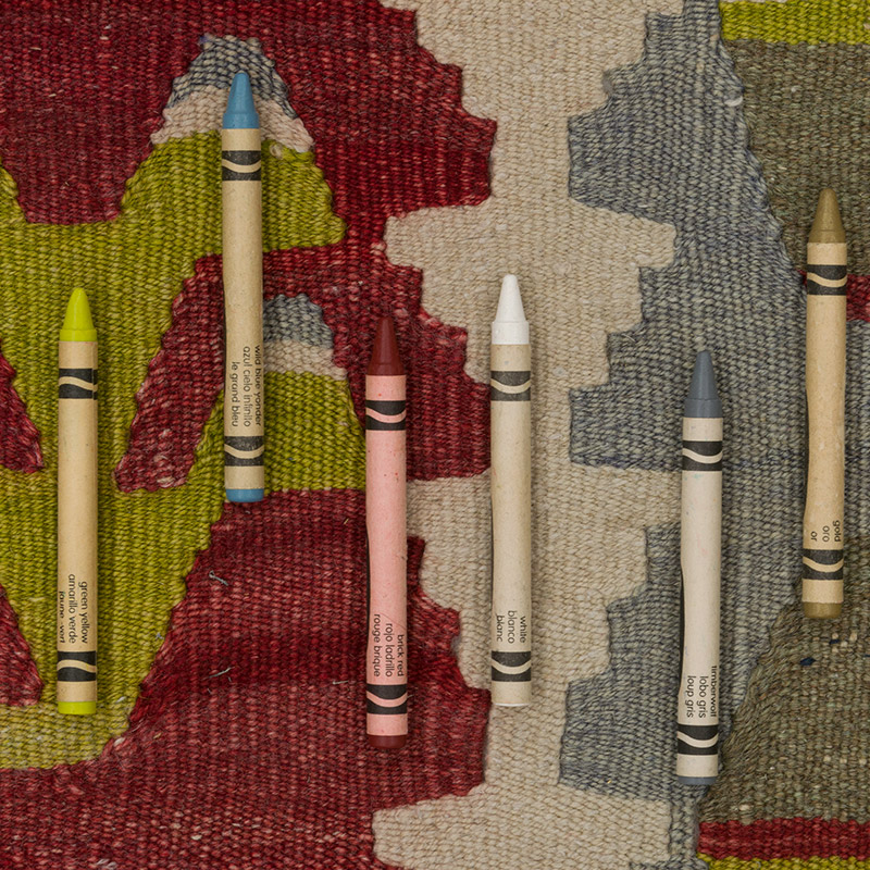 Vintage Esme Kilim Rug - 2' 11" x 3' 7" (35" x 43") - K0085545