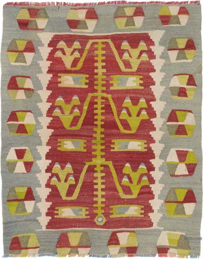 Vintage Esme Kilim Rug - 2' 11" x 3' 7" (35" x 43")