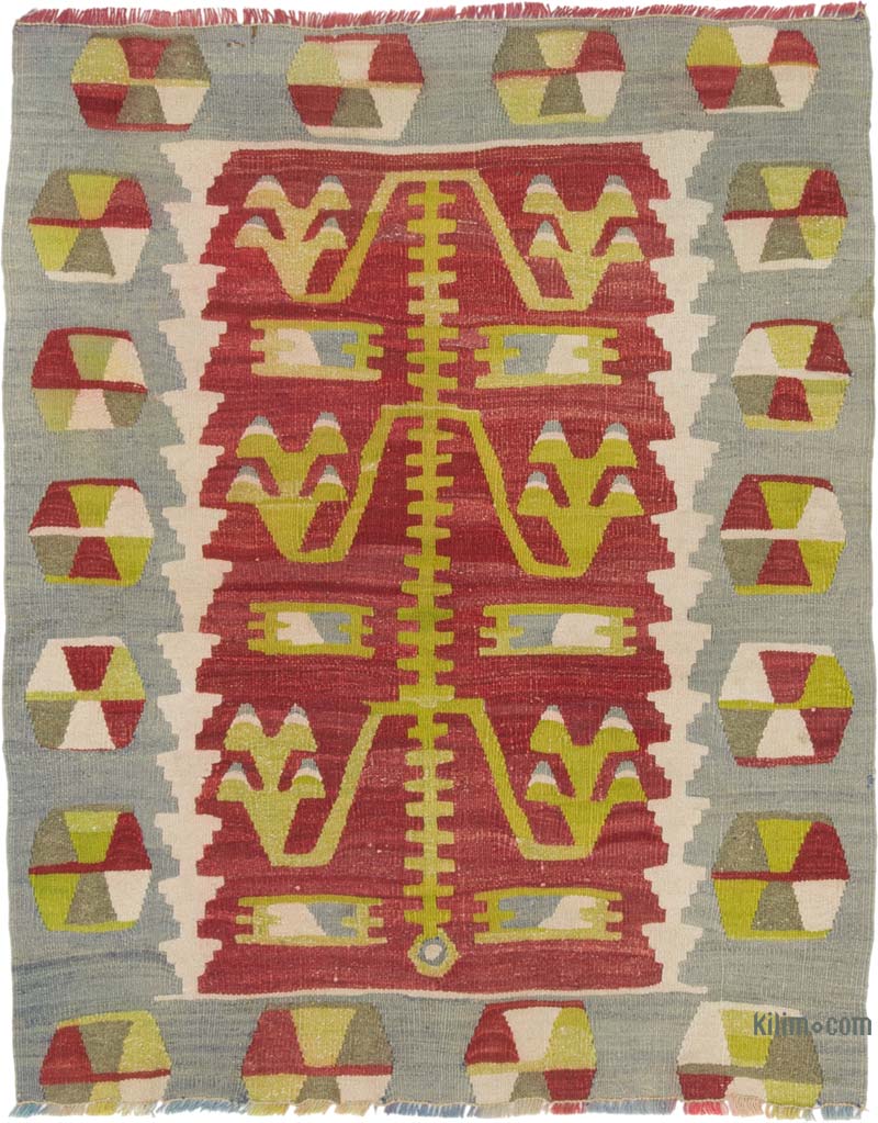 Vintage Esme Kilim Rug - 2' 11" x 3' 7" (35" x 43") - K0085545