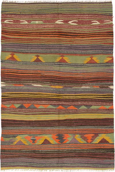 Alfombra Konya Kilim Vintage - 150 cm x 220 cm