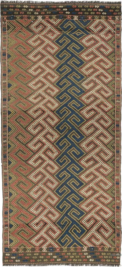 Vintage Anatolian Jijim Rug - 4' 1" x 8' 6" (49" x 102")