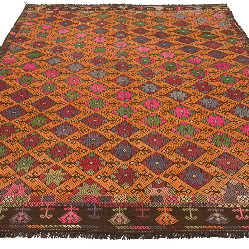 Vintage Anatolian Jijim Rug - 5' 3" x 8' 2" (63" x 98") - K0085563